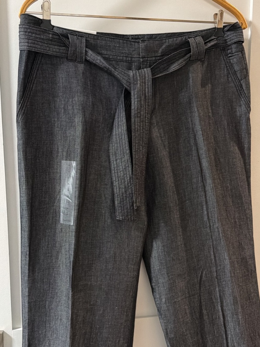 NWT Calvin Klein Riley Linen Blend Pants Size 14